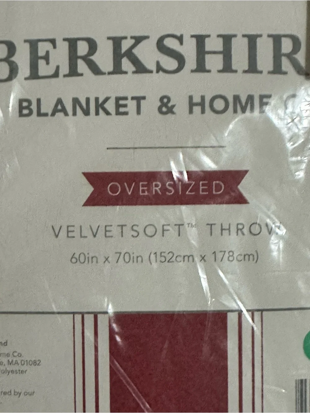 Berkshire Pink Gingerbread House VelvetSoft Throw
